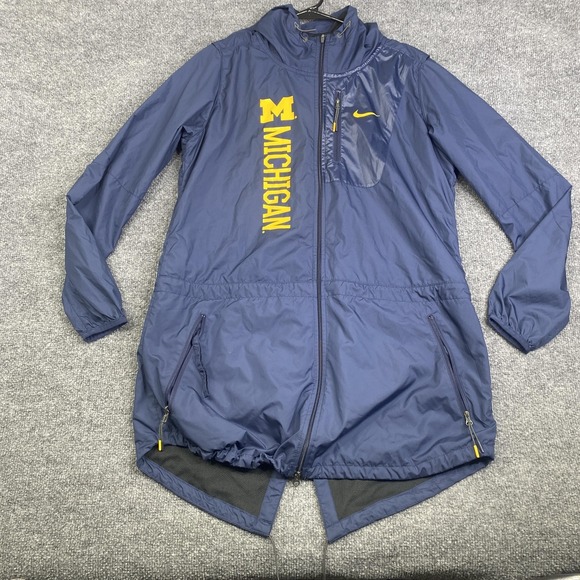 Nike Other - Michigan Wolverines Jacket Mens Medium Blue Nike NCAA Football Windbreaker